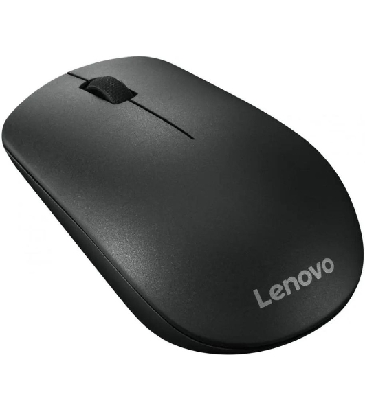 Мышь беспроводная Lenovo 400 черный, 1200 dpi, радиоканал, USB, кнопки - 3