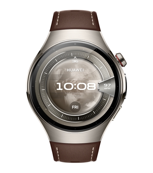 Умные часы Huawei Watch 5 46mm RTS-AL00, 1.5' AMOLED, eSIM, Wi-Fi, Bluetooth 5.2, NFC, WR50, коричневый