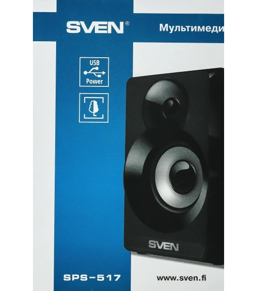 Акустическая система SVEN SPS-517, 2.0 черный