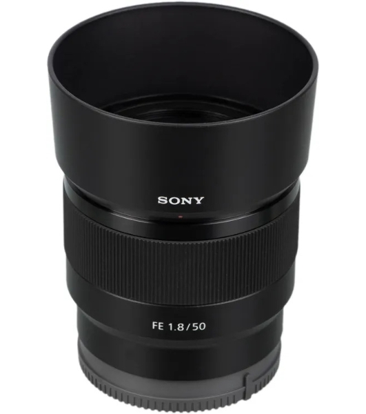 Объектив Sony SEL50F18F.SYX, 50 мм, f/1.8, фикс-объектив, компактный светосильный стандартный объектив с асферическим элементом, Sony E (FE), черный