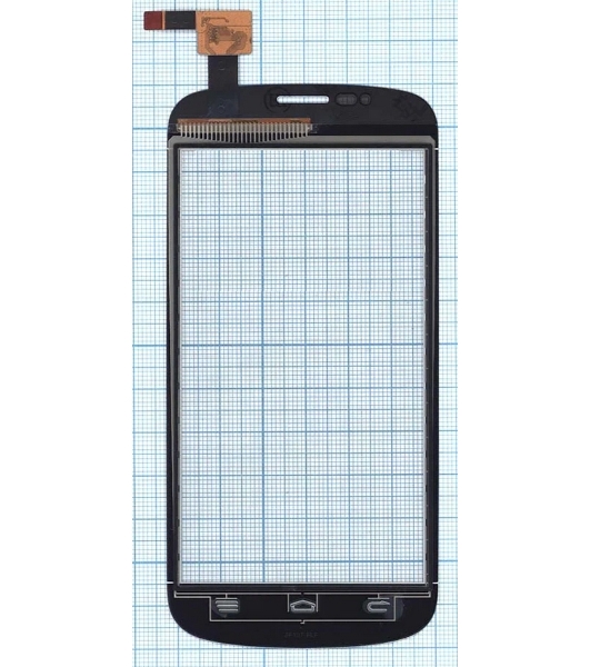 Сенсорное стекло (тачскрин) для ZTE V829, белое