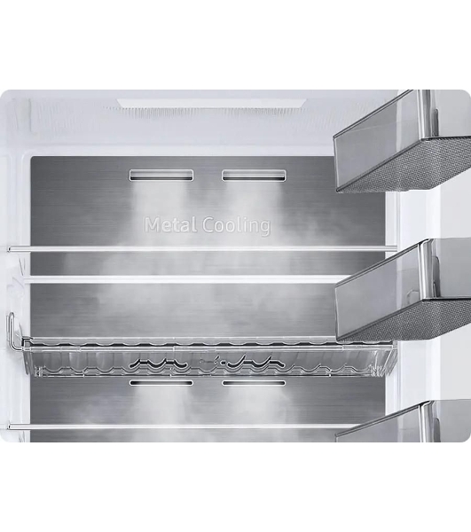 Холодильник Samsung RB38C600DSA/EF серебристый двухкамерный 276/114л морозилка снизу, No Frost