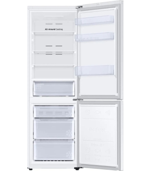 Холодильник Samsung RB34C670EWW/EF белый двухкамерный 230/114л морозилка снизу, No Frost