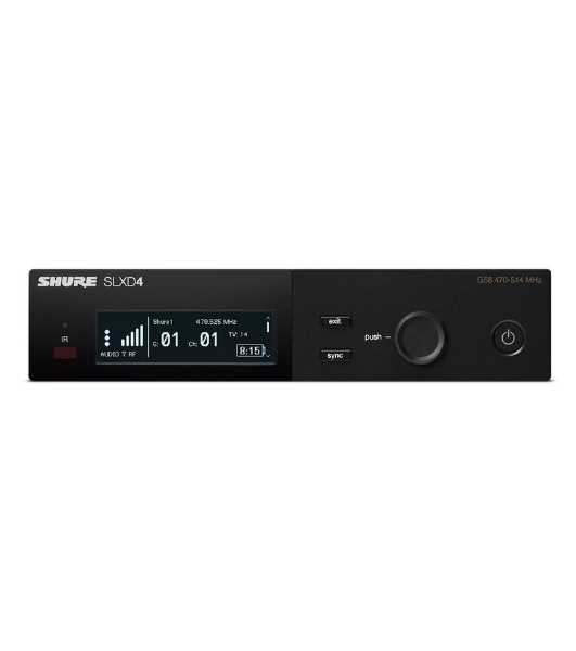 Цифровой приемник SHURE SLXD4E=-H56 одноканальный, частота UHF 518-562 МГц