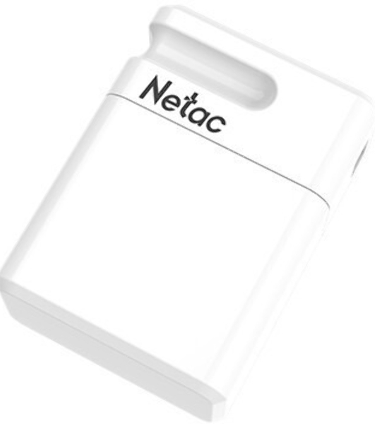 Флешка USB Netac U116 mini (NT03U116N-064G-32WH), 64Gb, USB 3.2, R/W 90/30, белый