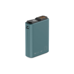 Портативный аккумулятор OLMIO QS-10, 10000mAh, 22.5W QuickCharge3.0/PowerDelivery, LCD, темно-зеленый