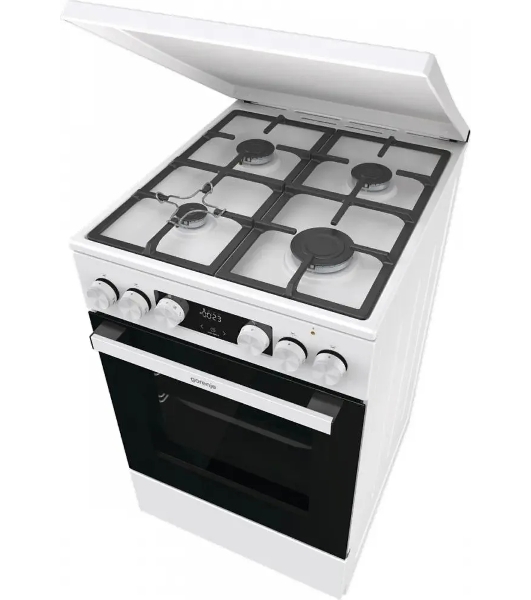 Плита комбинированная Gorenje GK5C42WF-B белый, конфорок 4 газовых, духовка 70 л, 50 см x 85 см x 59.4 см