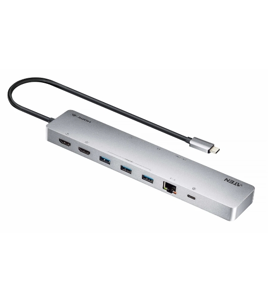 Док-станция ATEN UH3240-AT, USB, HDMI, HDMI/Ethernet/USB-A/USB-C/SDXC/SDHC/SD/microSDXC/microSDHC/microSD, USB Type-C
