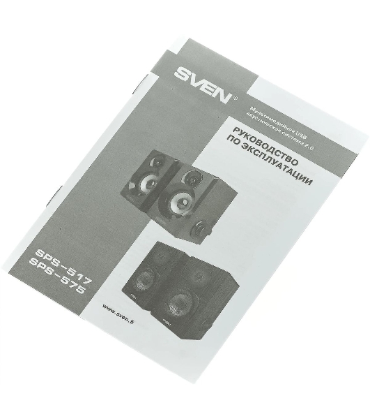 Акустическая система SVEN SPS-517, 2.0 черный