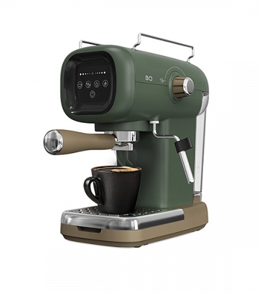 Кофеварка эспрессо BQ CM2005 зеленый, исп. кофе - молотый, 0.6 л, 1100 Вт, 20 бар