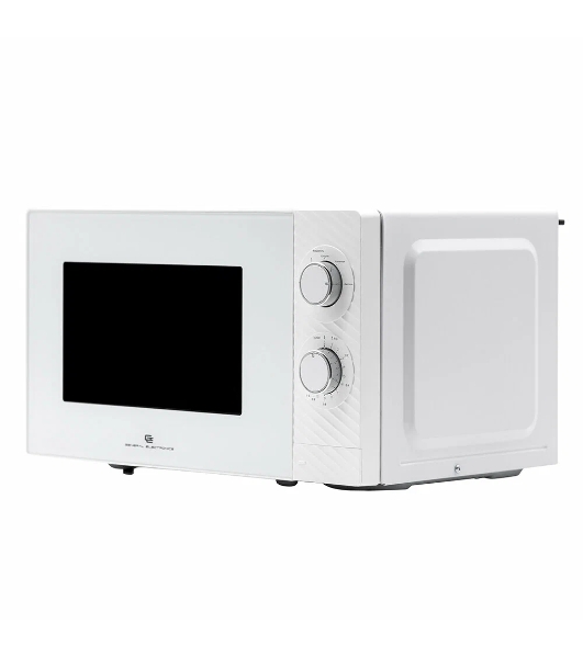 Микроволновая печь General Electronics GE-MS120W белый, 20 л, 700 Вт, переключатели - поворотный механизм