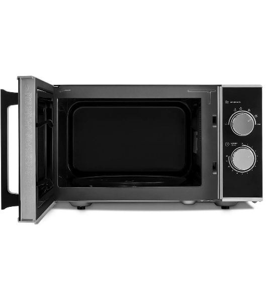 Микроволновая печь Vitek VT-MW0823 серебристый/черный, 23 л, 900 Вт, переключатели - поворотный механизм