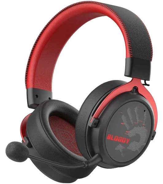 Гарнитура Bloody MR590 Sports Red красный/чёрный, беспроводная + проводная, Bluetooth, до 35 ч
