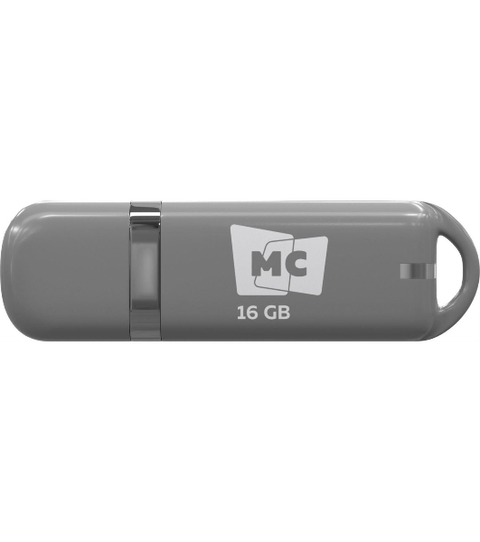 Флешка USB MORE CHOICE МФБ16 Grey (4620202558879), 16GB, USB 3.0, R/W 25/12, серый