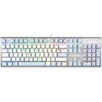 Клавиатура проводная A4Tech Fstyler FS100 Neon, USB, синий/белый, фото 1