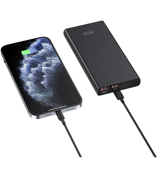 Портативный аккумулятор HIPER CORE XL Metal черный (10000 мА·ч)