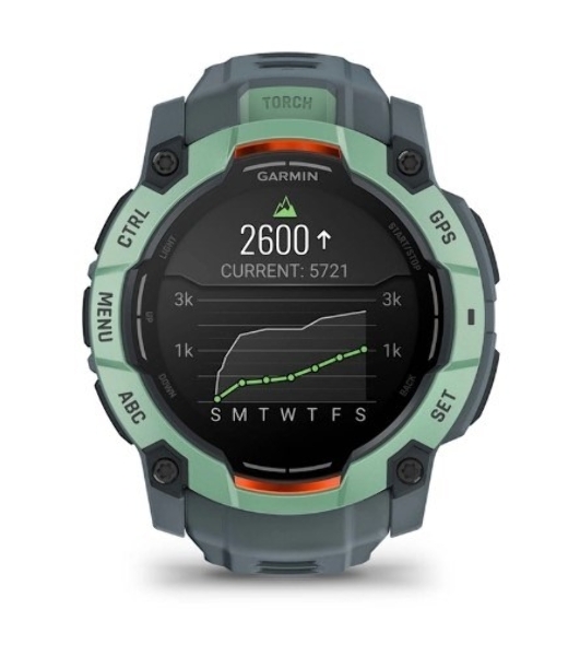 Умные часы Garmin Instinct 3 AMOLED 50mm, 1.3' AMOLED, ANT+, Bluetooth, 10 ATM, нео тропик / серый