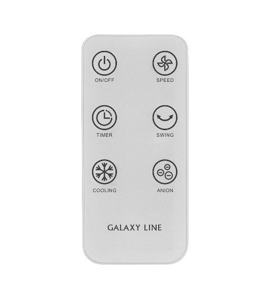 Вентилятор Galaxy Line GL 8118 белый/серебристый, напольный, 75 Вт, 3 скорости, колонный