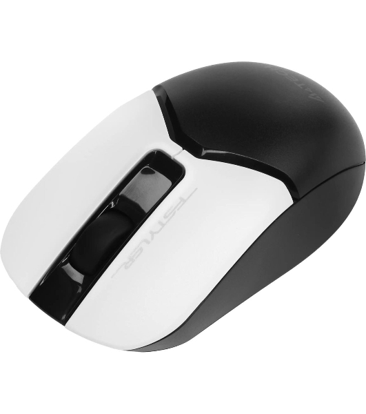 Мышь беспроводная A4Tech Fstyler FB12 белый/черный, 1200 dpi, радиоканал, Bluetooth, USB, кнопки - 3