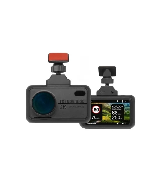 Видеорегистратор TrendVision TDR-721S EVO, 2560x1440, 3', GPS/ГЛОНАСС, Wi-Fi, G-сенсор, датчик движения, GPS-информатор
