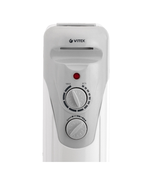 Обогреватель масляный Vitek VT-1707 W (5 секций) белый, 1000 Вт, 10 м2, термостат