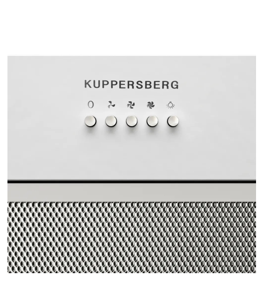 Вытяжка встраиваемая KUPPERSBERG High-Tech Inpush 60 W белый, 57.5 см, 780 куб. м/ч, 62 дБ