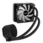 Комплект жидкостного охлаждения ExeGate BlackWater-120V3.PWM.ARGb (3 PIN 5V ADDRESSABLE RGb подсветка, LGA2066/2011/1366/1150/1151/1155/1156/1200/1700/1851/AM4/AM5/FM1/FM2/FM2+/AM2/AM2+/AM3/AM3+, TDP 150W, Fan 120мм 4pin PWM 600-1800RPM Hydro bearing, помпа 3pin 2700RPM, макс. шум 37db, с термопастой, на винтах, черный, Color Box), фото2