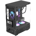 Корпус Formula Crystal Z1CM Plus AR v2 черный без БП mATX 5x120мм 1xUSB3.0 audio bott PSU, фото3