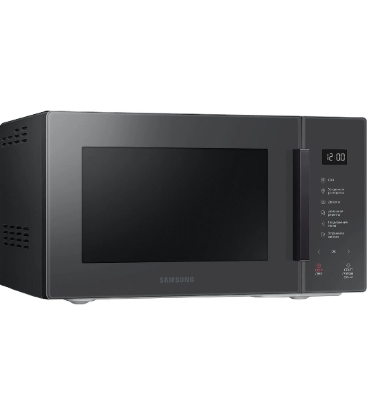 Микроволновая печь Samsung MS23T5018AC/BW антрацит, 23 л, 800 Вт, переключатели - сенсор