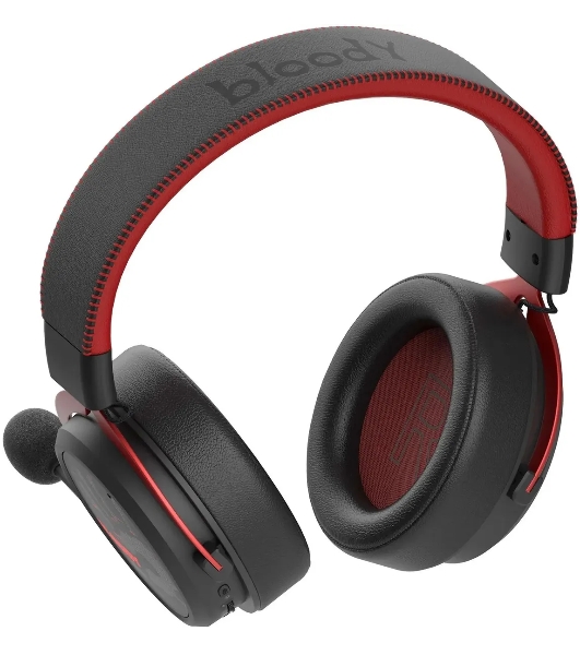 Гарнитура Bloody MR590 Sports Red красный/чёрный, беспроводная + проводная, Bluetooth, до 35 ч