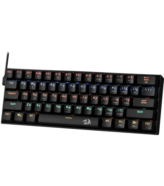 Клавиатура проводная Defender Redragon Lakshmi, USB, черный