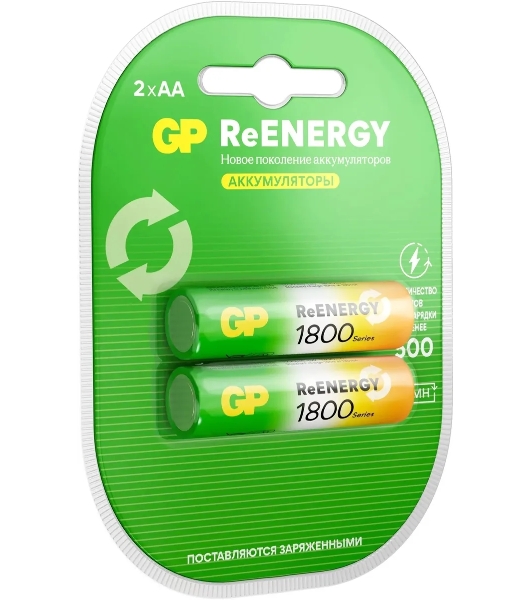 Аккумулятор GP 180AAHCRGY-2CRCB2 AA NiMH 1800mAh (2шт)
