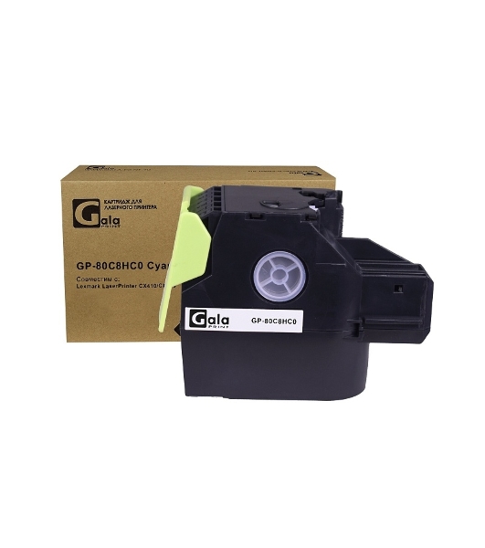 Картридж лазерный GalaPrint GP-80C8HC0 голубой (3000 стр) для Lexmark LaserPrinter CX410/CX510