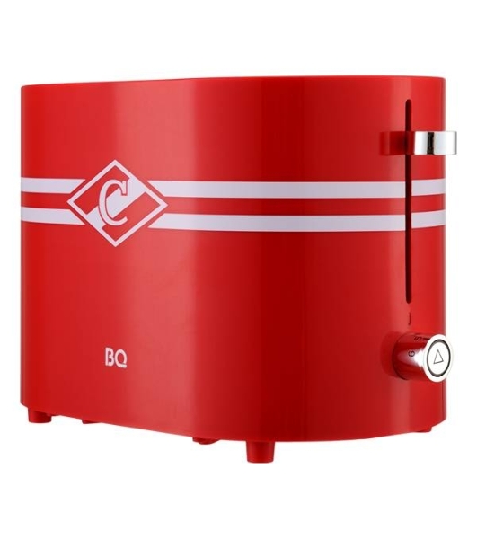 Тостер BQ T1004 Spartak красный, 1000 Вт, 2 слота