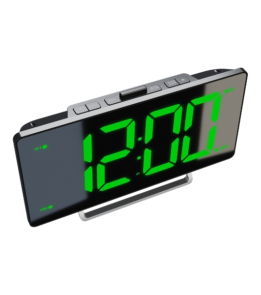 Радиочасы Soundmax SM-1561U (черный с белым)