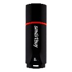 Флешка USB Smartbuy Crown black (SB8GbCRW-K), 8 Gb, USB 2.0, R/W 15/5, черный/красный, фото3