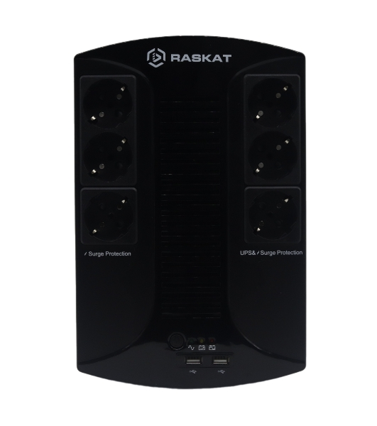 Источник бесперебойного питания ИБП Raskat VS-850VA 850VA, 510Вт, 6хCEE 7