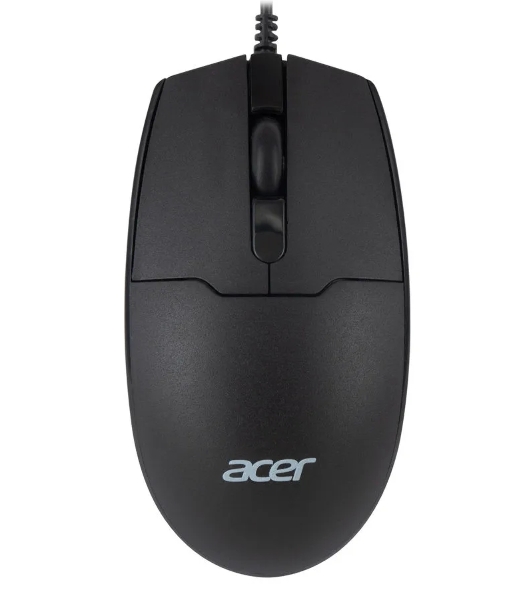 Мышь проводная Acer OMW126 черный, 1200 dpi, USB, кнопки - 3