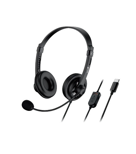 Гарнитура Genius HS-230U чёрный, проводная, USB Type-C