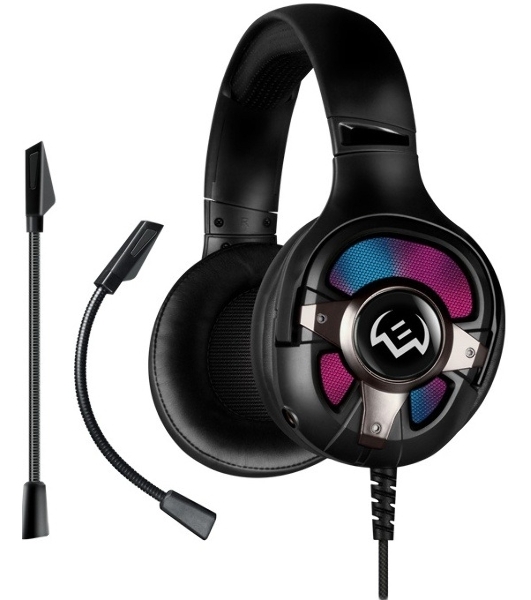 Гарнитура Sven AP-U1100MV чёрный, проводная, USB, подсветка