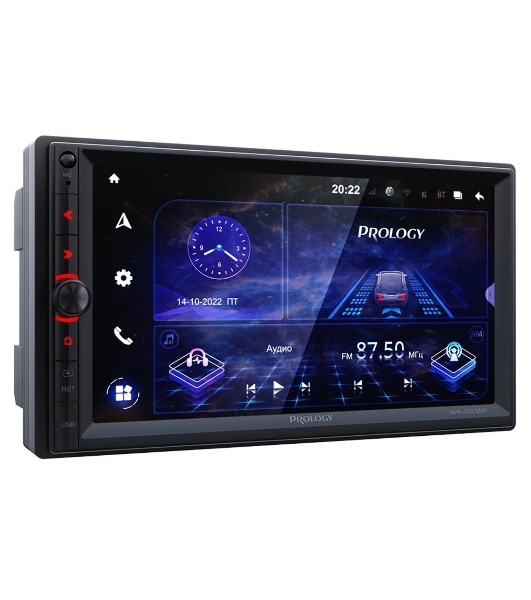 Автомагнитола Prology MPA-220 DSP, 2 DIN, 7', Android 10, Bluetooth, USB Type-A, AUX, GPS, 4G, пульт ДУ