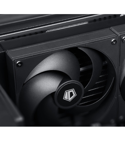 Вентилятор для корпуса ID-Cooling AS-120-K черный, 120 мм, 2000 об/мин, 27.2 дБ, 4 pin