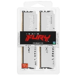 Оперативная память Kingston Fury Beast, DDR5, 64Gb (2x32 GB), 5600 MHz, CL36, DIMM, радиатор, белый, фото2