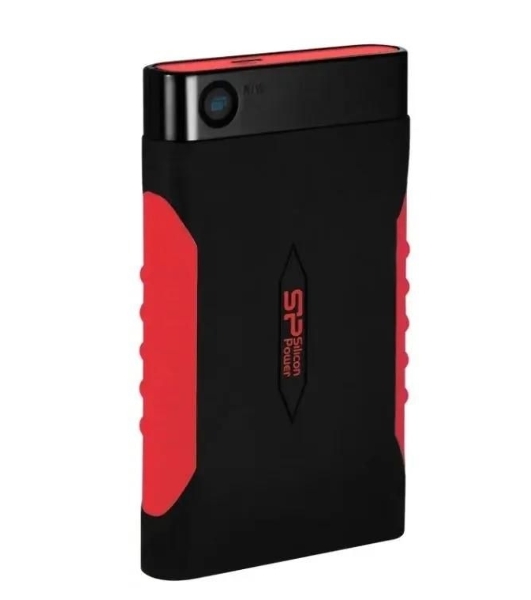Внешний HDD 2.5' Silicon Power Armor A15, 2TB, USB 3.2 Gen 1 Type-A, 5400 rpm, черно-красный