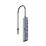 USB-концентратор CUDY UH407, USB Type-C, HDMI, microSD/SD, адаптер/USB Type-C, фото 1