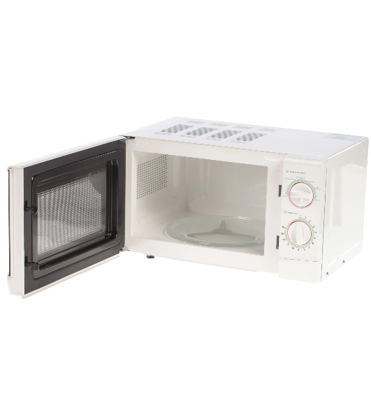 Микроволновая печь Mystery MMW-2012 белый, 20 л, 800 Вт, переключатели - поворотный механизм