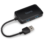 USB-концентратор Buro BU-HUB4-U3.0-S, USB 3.0, USB 4 порта, USB, фото 1