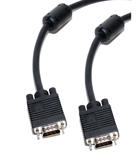 Кабель VGA сигнальный 15M, 15M, ферр.кольца, 3м.5bites