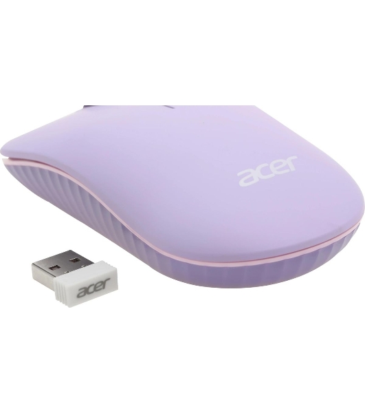 Комплект клавиатура + мышь Acer OCC205 беспроводной USB, 1200 dpi, фиолетовый