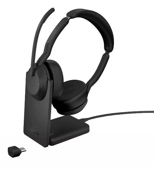 Гарнитура Jabra Evolve2 55 чёрный, беспроводная, Bluetooth, до 18 ч